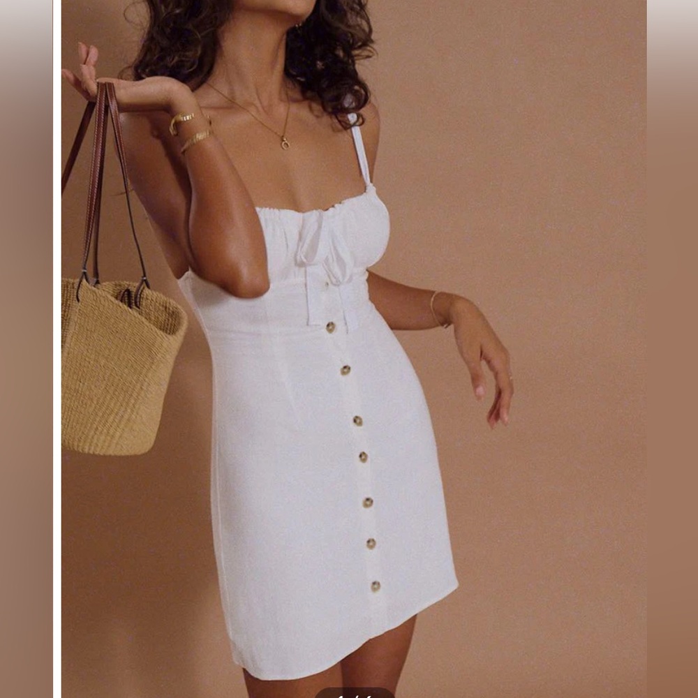 NWT Darling Linen Plain Mini Dress